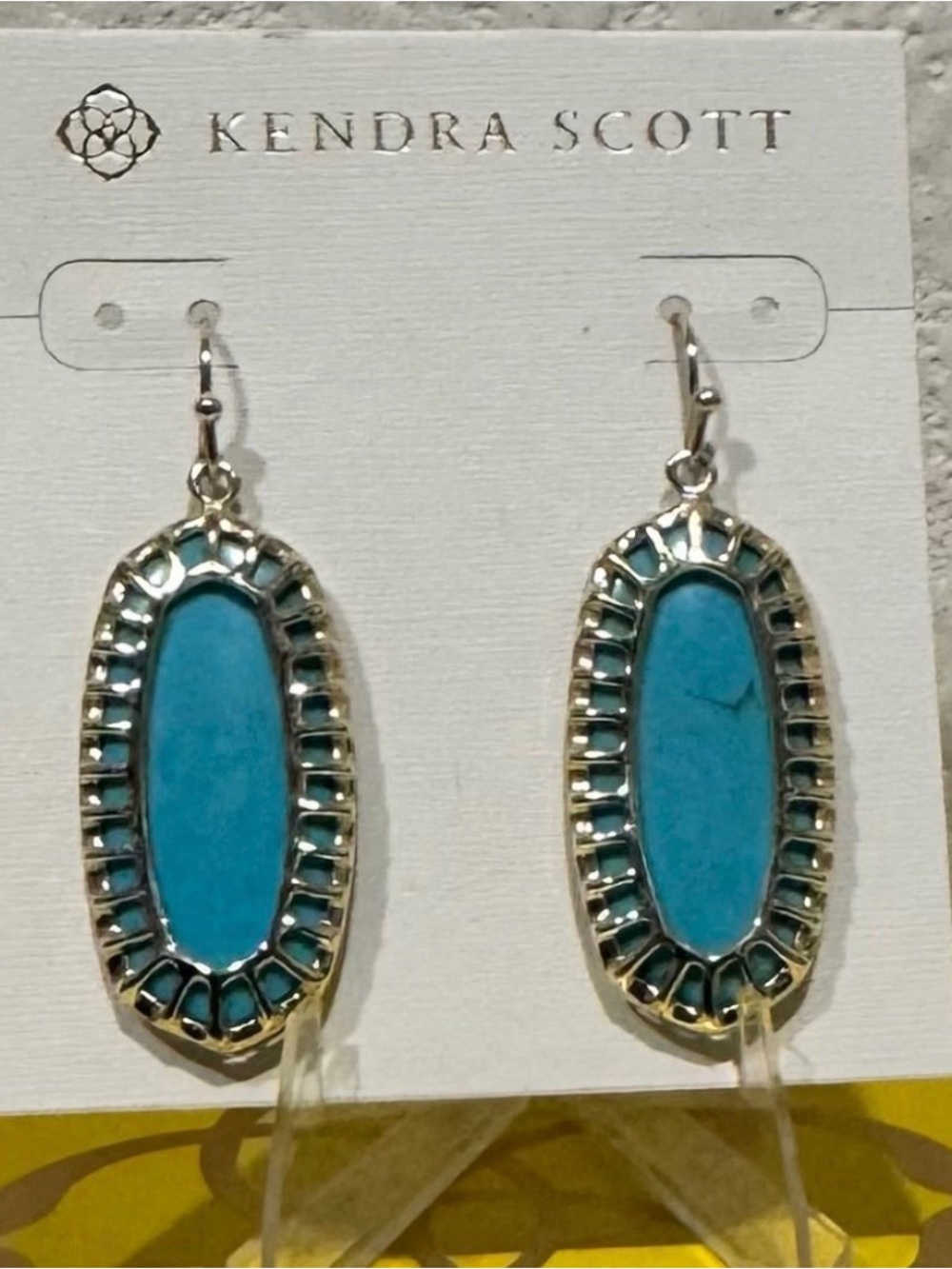 Kendra Scott Dayla Drop Earrings (Turquoise) - Picture 6 of 6